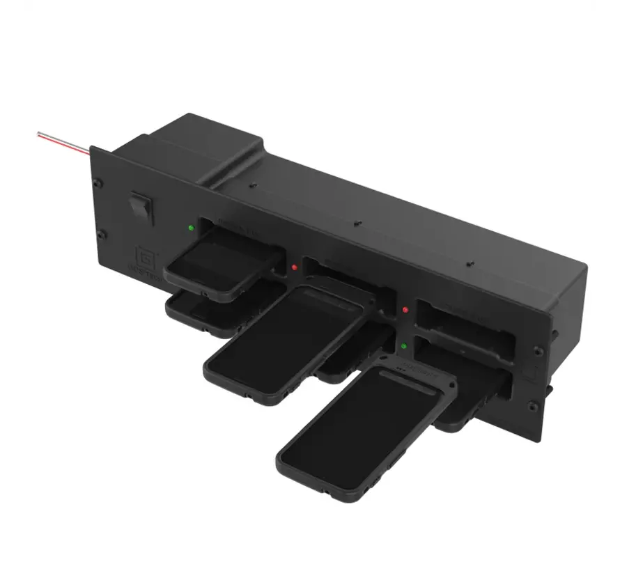 GDS® 6-poorts oplaadmodule voor IntelliSkin®-telefoons in kasten