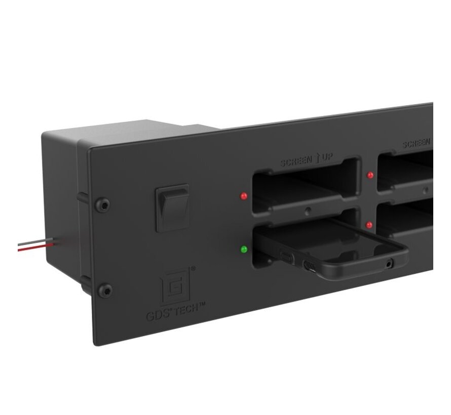 GDS® 6-poorts oplaadmodule voor IntelliSkin®-telefoons in kasten