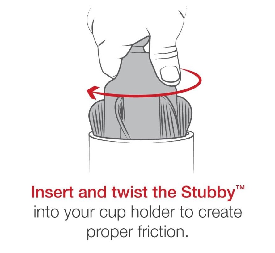 Stubby™ Cup Holder base met X-Grip large smartphone