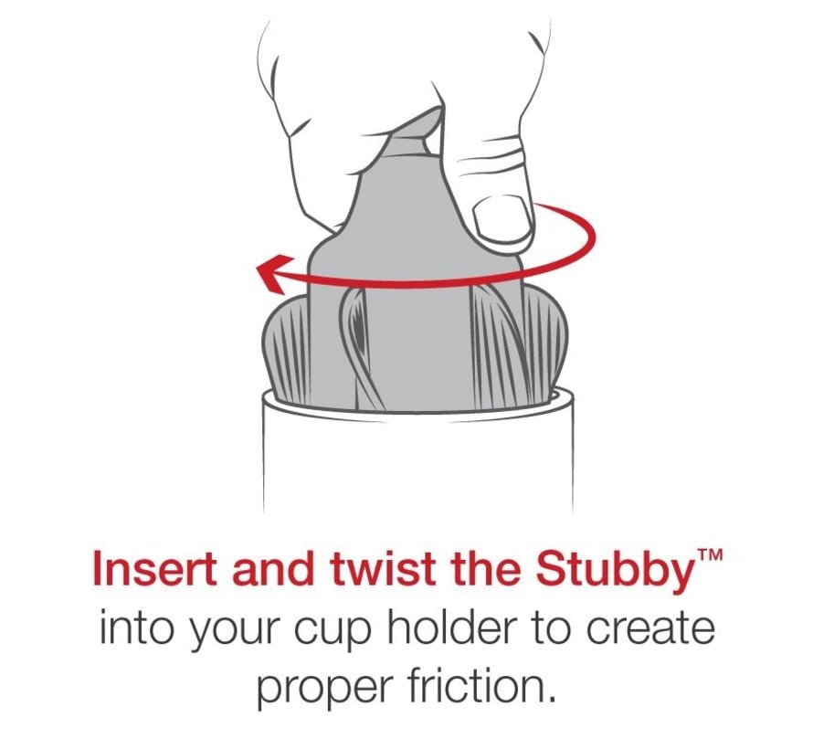 Stubby™ Cup Holder base met X-Grip smartphone