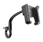 Lampa Smart Handle Grip, telefoonhouder met bevestiging voor de linker handgreep van  scooter