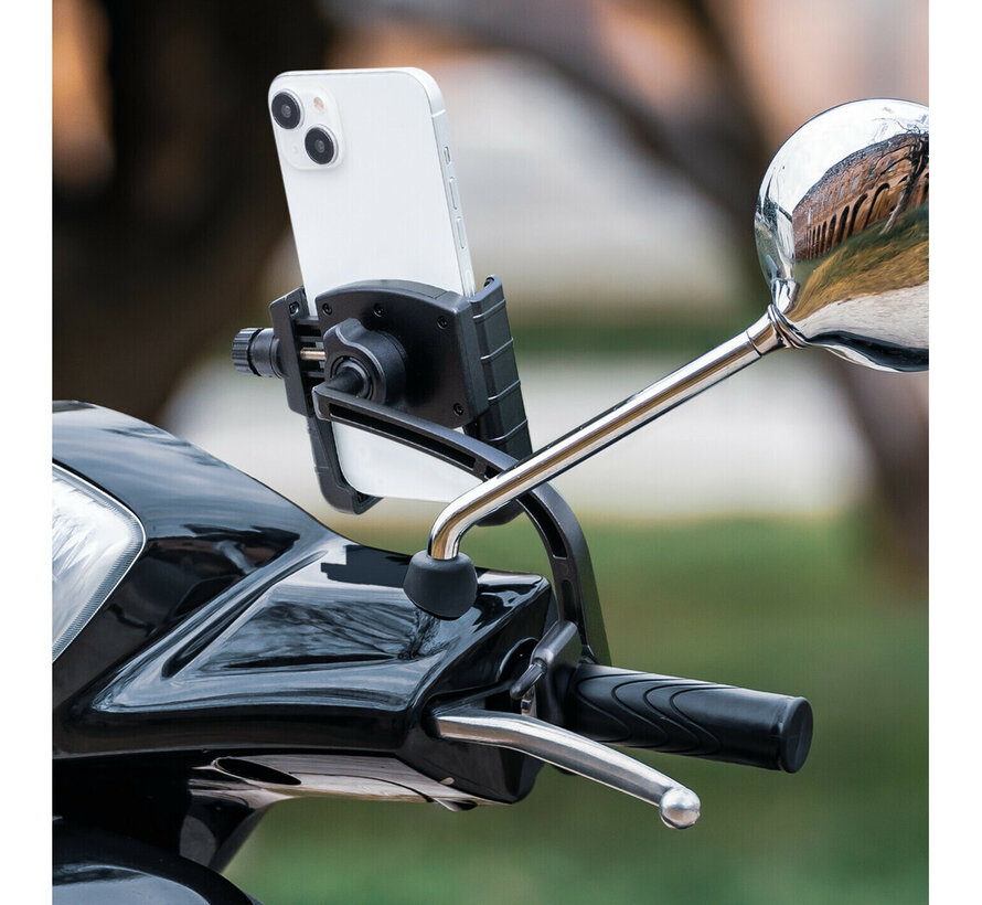 Smart Handle Grip, telefoonhouder met bevestiging voor de linker handgreep van  scooter