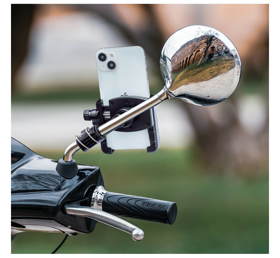 Scooter houder telefoon universeel spiegelbevestiging 91579
