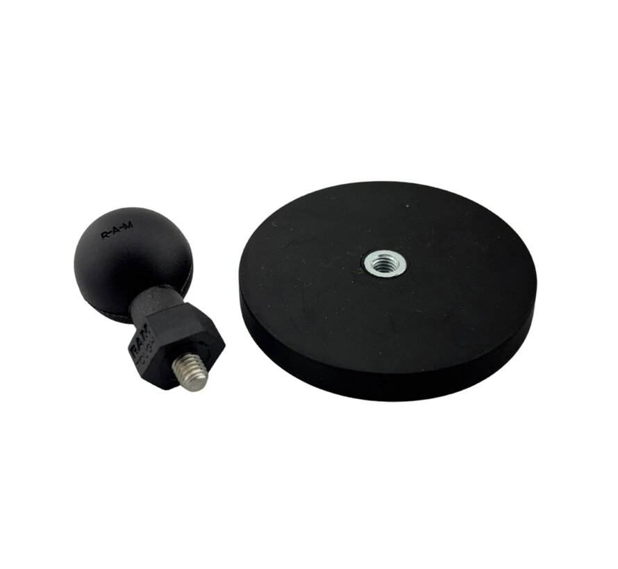 grote schijfmagneet van Ø 66 mm  met B-kogel
