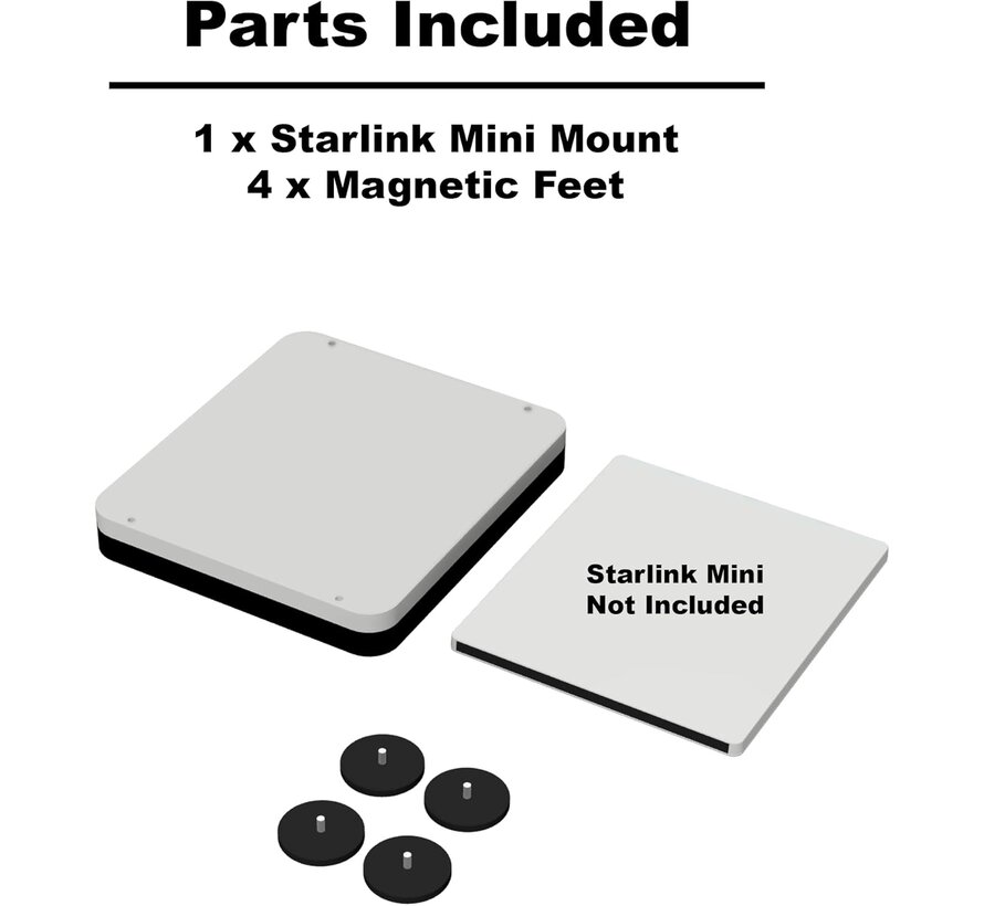 Starlink Mini Mount Magneet bevestiging