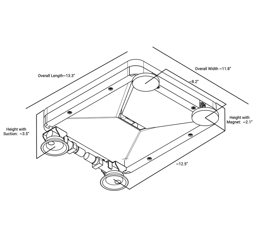 Starlink Mini Mount Zuignap bevestiging