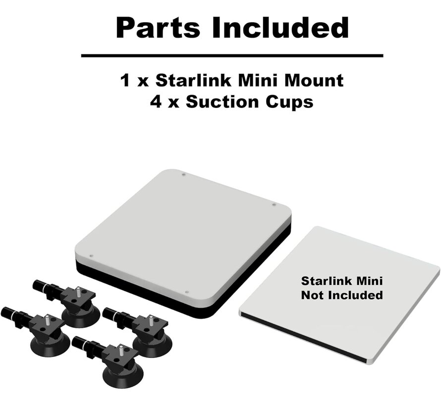 Starlink Mini Mount Zuignap bevestiging