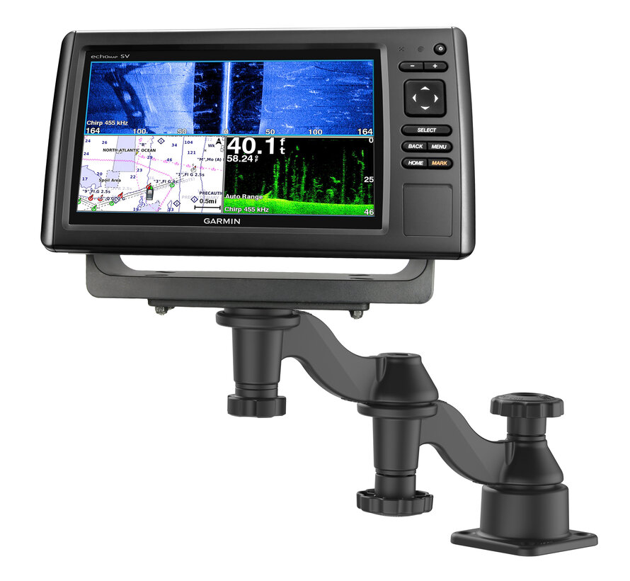 Horizontale 12" Swing Arm Mount voor Fishfinders & Plotters