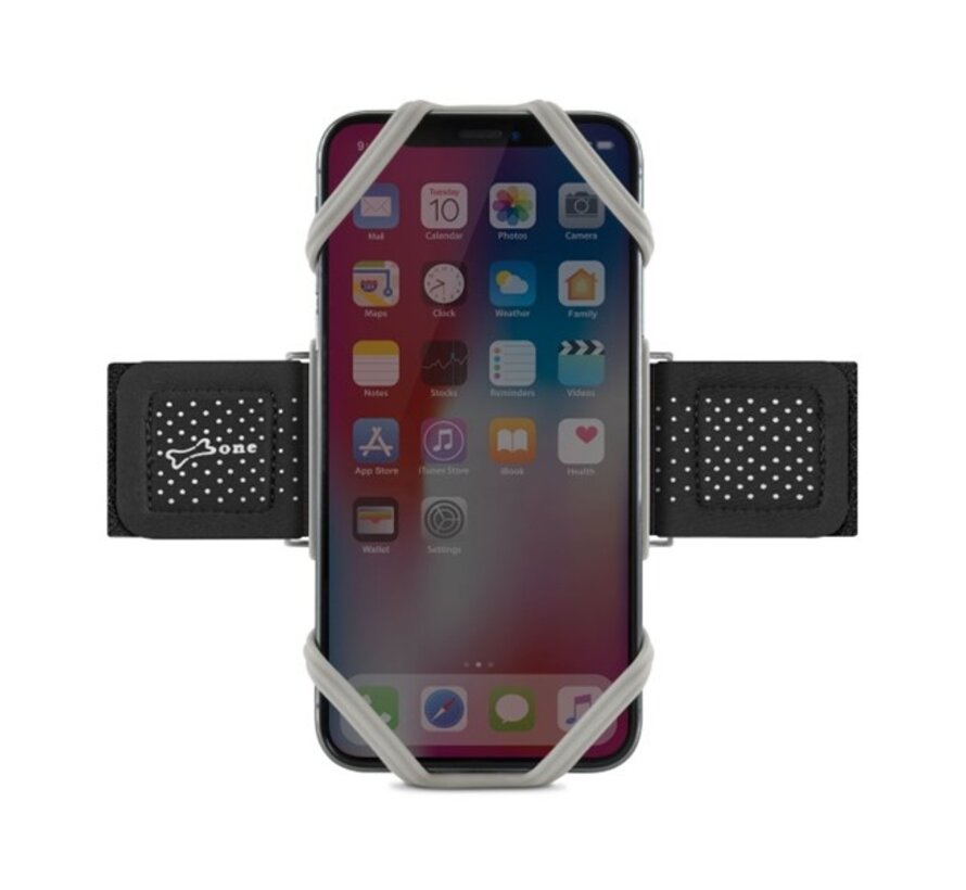 Sport Run Tie Grijs – Hardloop armband voor telefoon