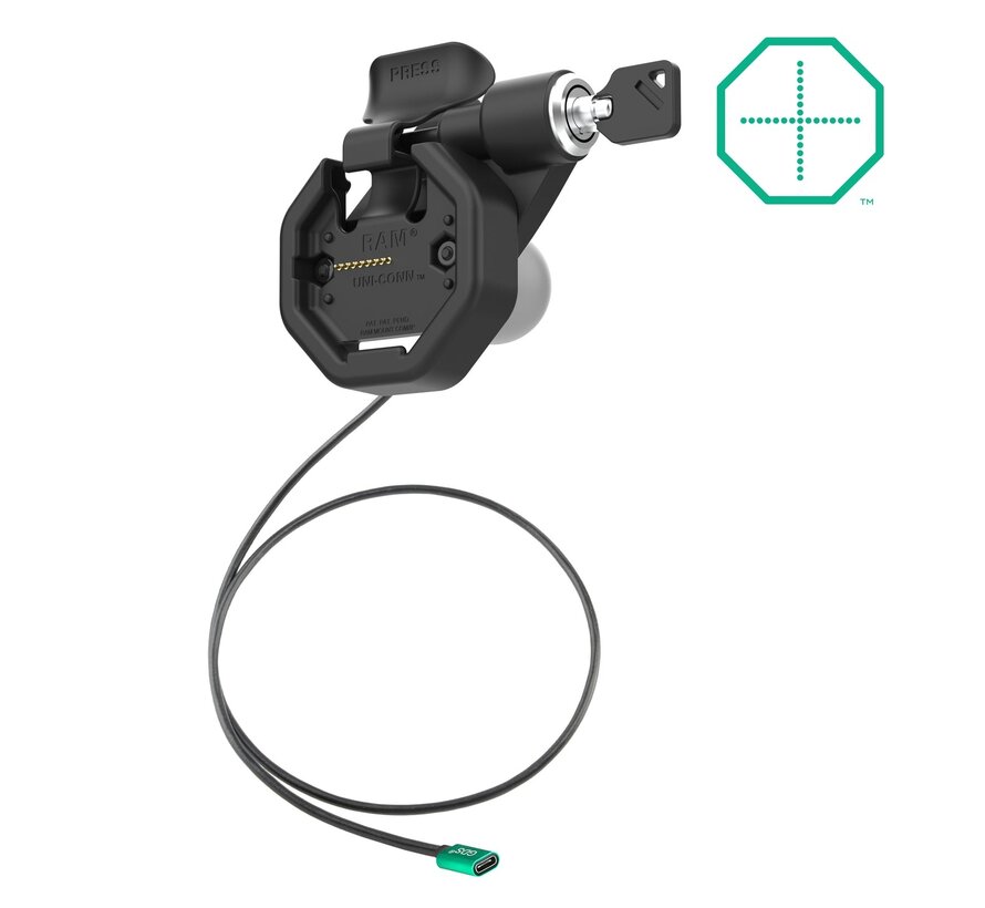 GDS® Uni-Conn™ Klik-In Dock met stroom via USB-C Connector