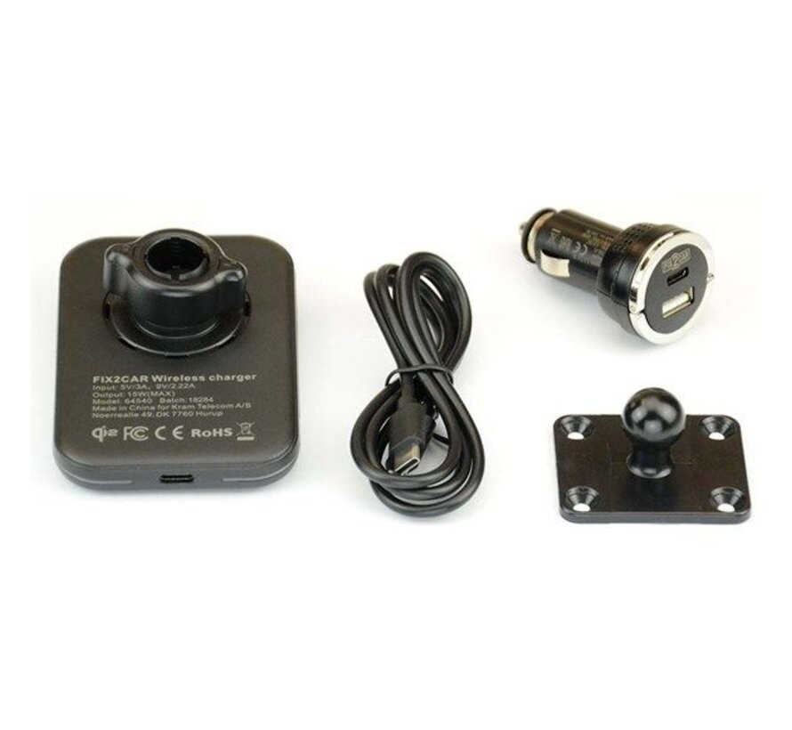 Fix2Car wireless Qi2 charger 15W Magsafe iPhone 12-17