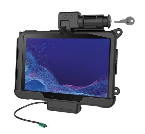 RAM Mount Sleutelvergrendelende USB-C Dock met stroom voor Tab Active5 Pro & 4 Pro