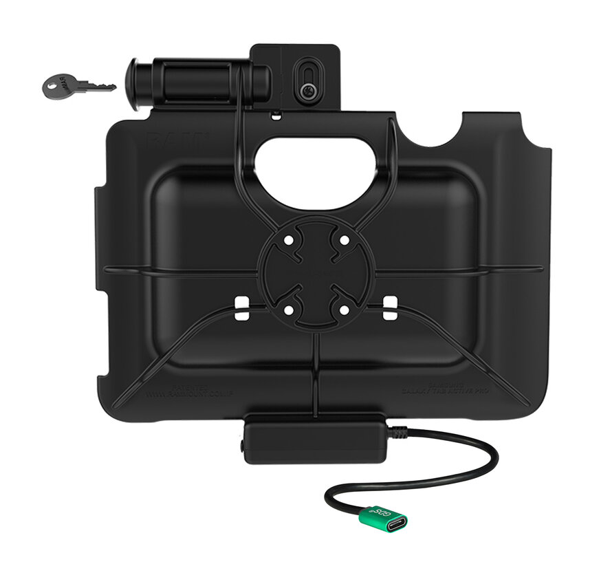 Sleutelvergrendelende USB-C Dock met stroom voor Tab Active5 Pro & 4 Pro