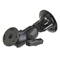 Twist-Lock™ Zuigcupbevestiging met ronde plaatadapter korte arm -C-Maat