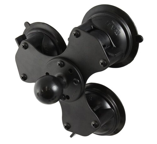 RAM Mount Twist-Lock™ Triple zuignap basis met C-kogel