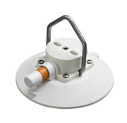 Seasucker 15 cm zuignap met puntige D-ring van roestvrij staal