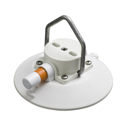 Seasucker 15 cm zuignap met puntige D-ring van roestvrij staal