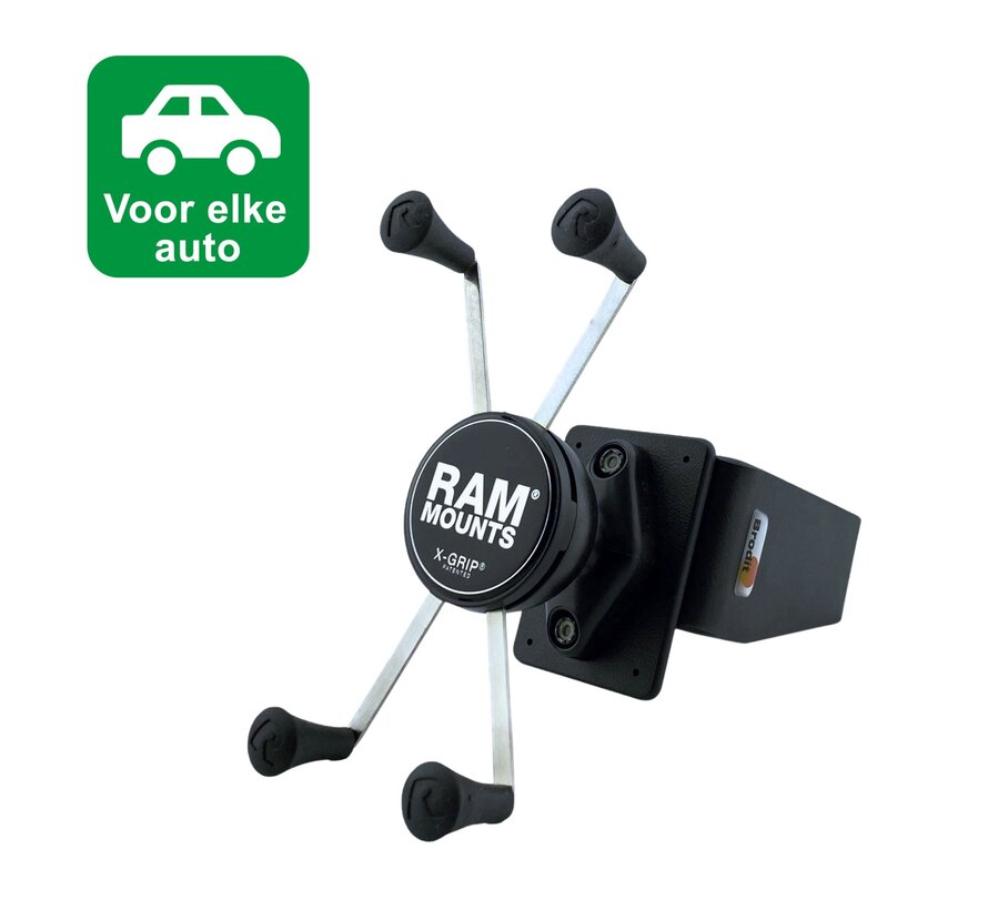 X-Grip Large smartphonehouder auto met Brodit Proclip