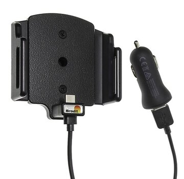 Brodit Medium Smartphone houder Universeel 62-77/6-10 met USB-C snoer