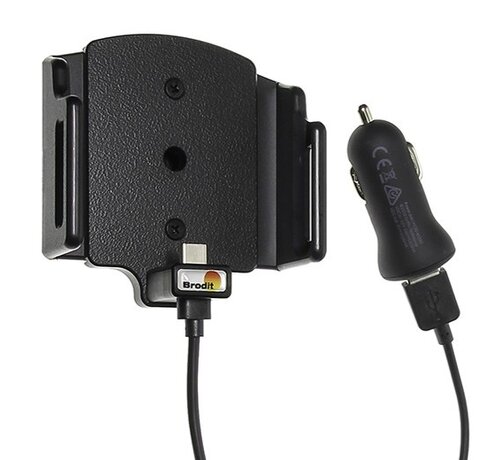 Brodit Medium Smartphone houder Universeel 62-77/6-10 met USB-C snoer