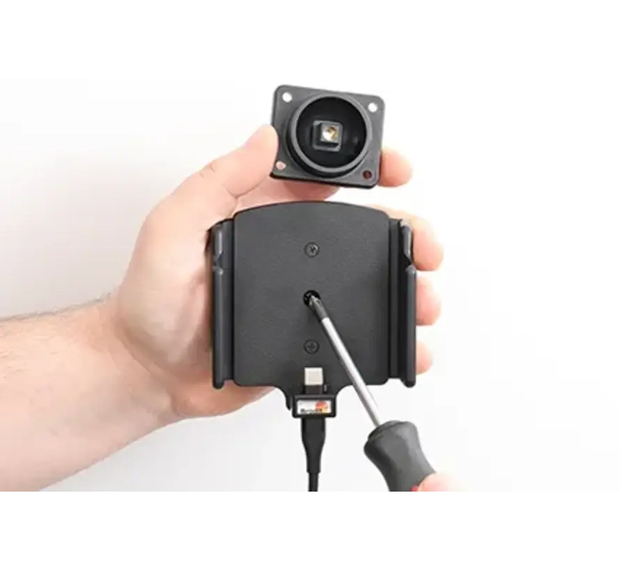 Smartphone houder Universeel  75-89mm / dik 6-10mm met USB-C