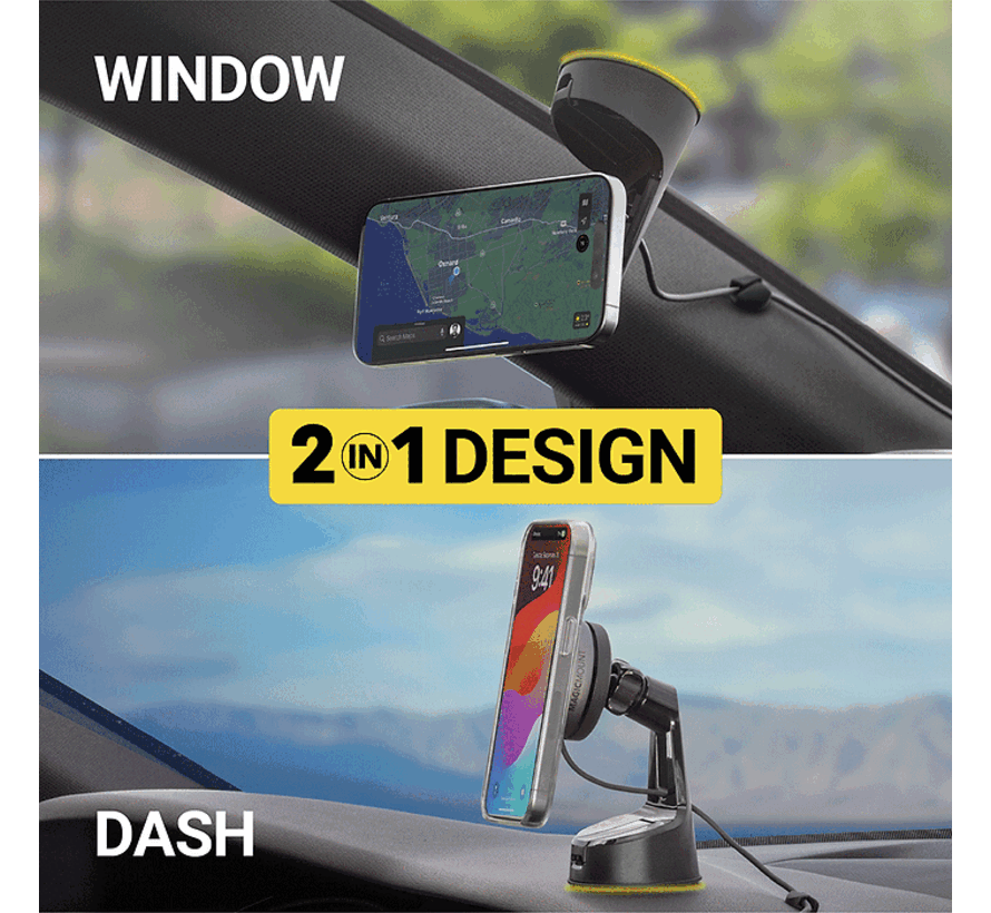 MagicMount™ Qi2 Wireless Charge Elite Window/Dash