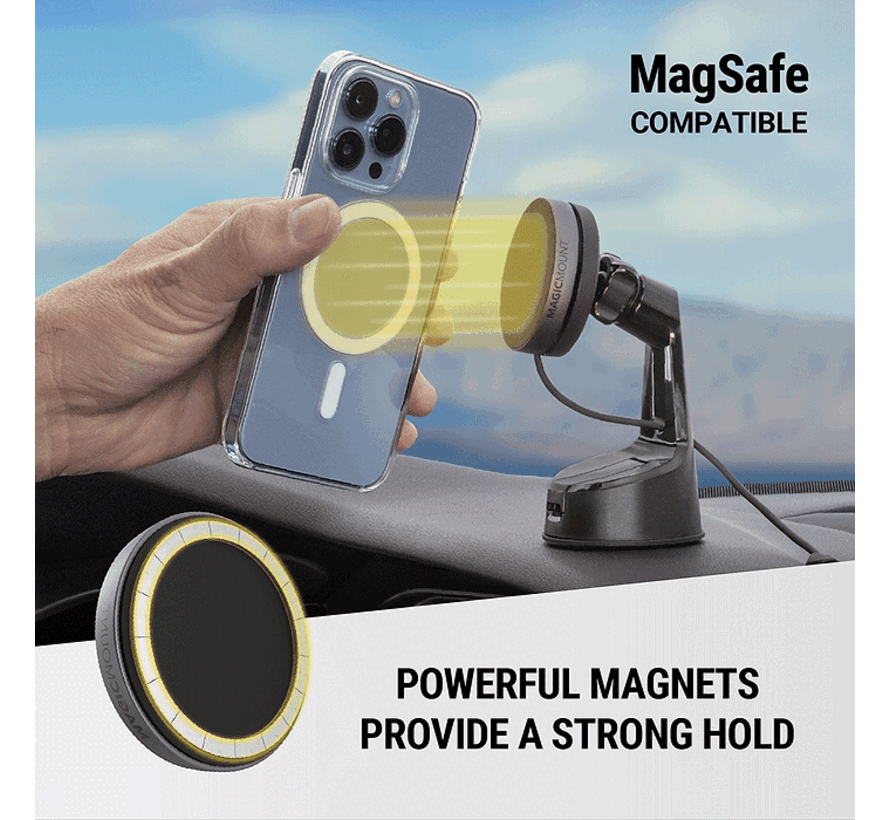 MagicMount™ Qi2 Wireless Charge Elite Window/Dash