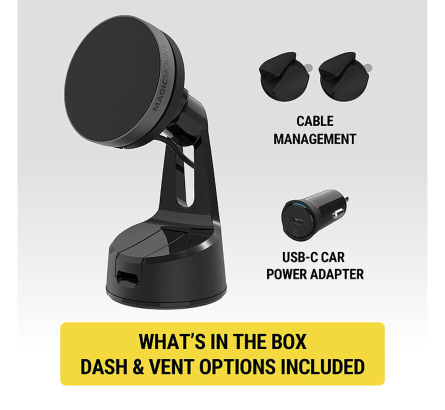 MagicMount™ Qi2 Wireless Charge Elite Window/Dash