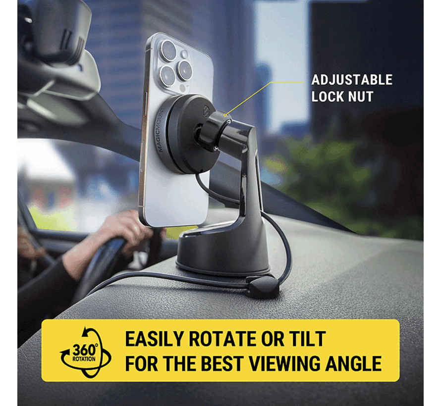 MagicMount™ Qi2 Wireless Charge Elite Window/Dash