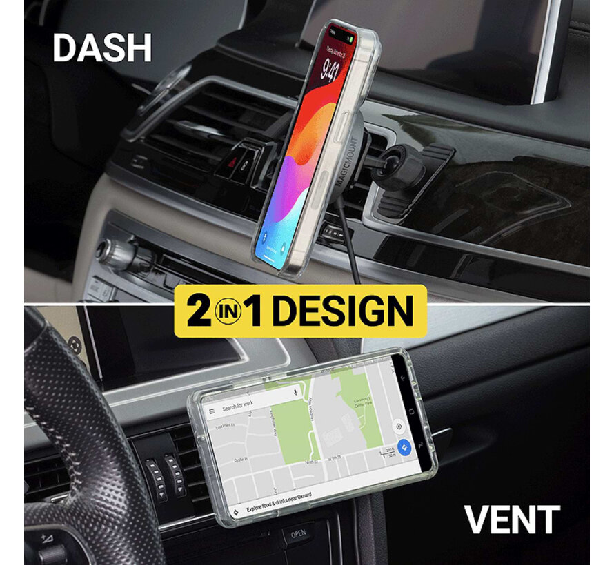 MagicMount™ Qi2 Wireless Charge Pro Dash/Vent