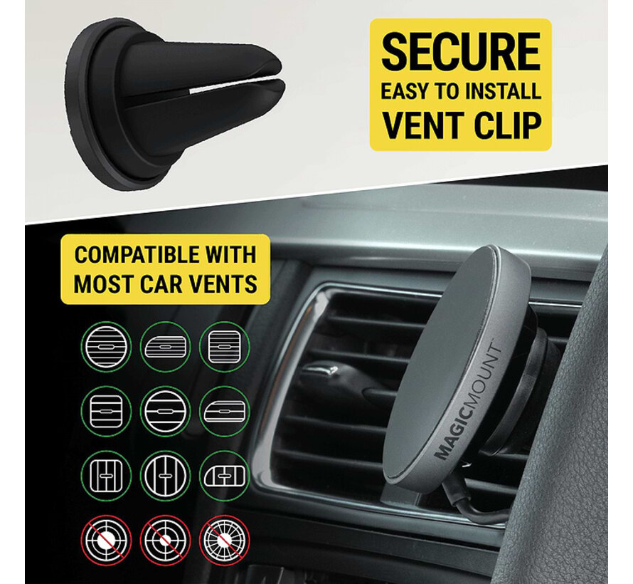 MagicMount™ Qi2 Wireless Charge Pro Dash/Vent