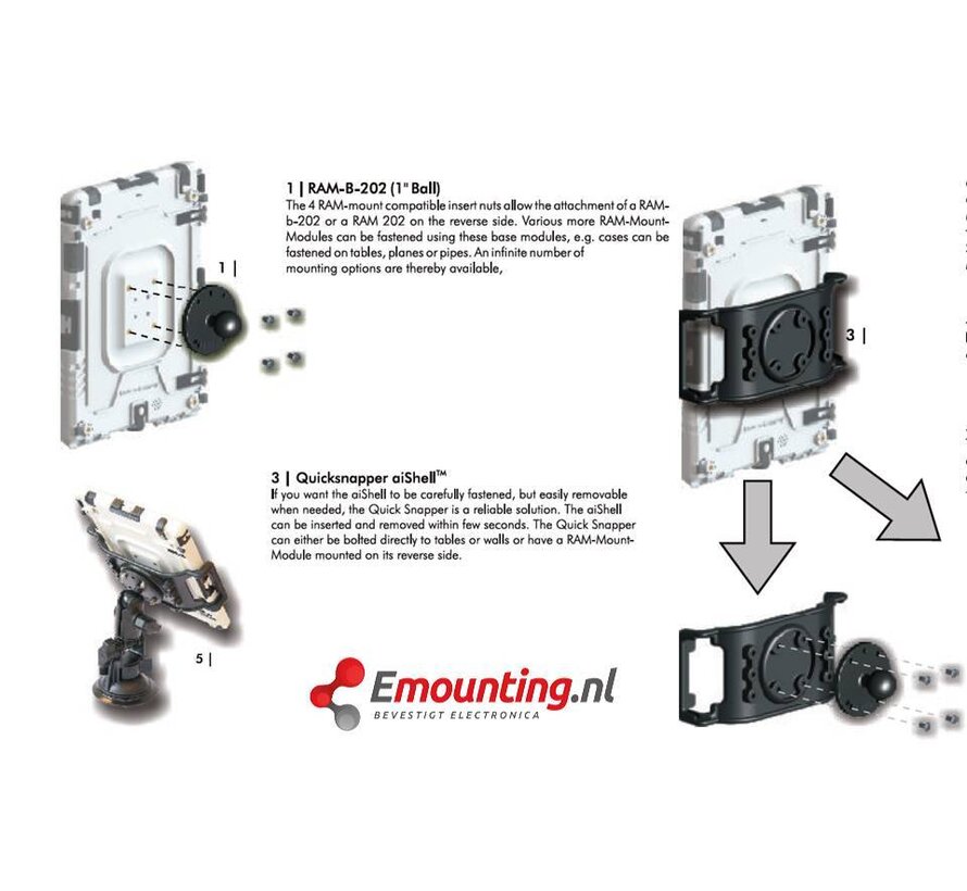 aiShell 13 heavy-duty case iPad  Pro 13-Kleurkeuze