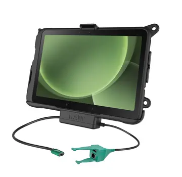 RAM Mount USB-C Gevoede Dock + USB-A & RJ45 Data voor Samsung Tab Active4/5 Pro & Tab Active Pro