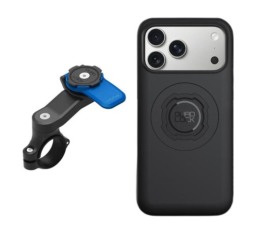 Quad Lock Motor Stuur stang mount en iPhone case Bundel