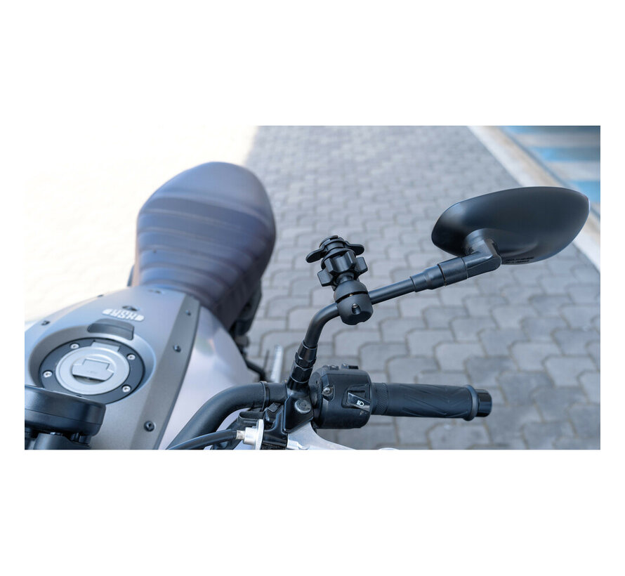 Opti-Mirror DUO LOCK bevestiging scooterspiegel