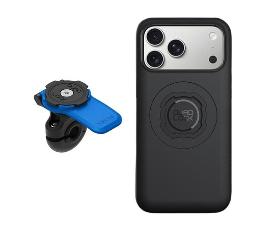 Quad Lock Motor / Scooter Mirror Mount en iPhone case BundelMotor / Scooter Mirror Mount met iPhone case Bundel