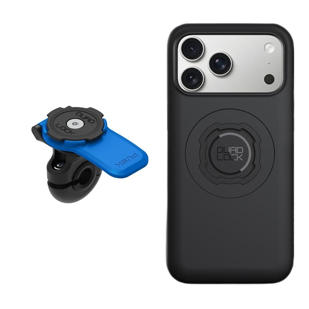 Quad Lock Motor / Scooter Mirror Mount en iPhone case BundelMotor / Scooter Mirror Mount met iPhone case Bundel