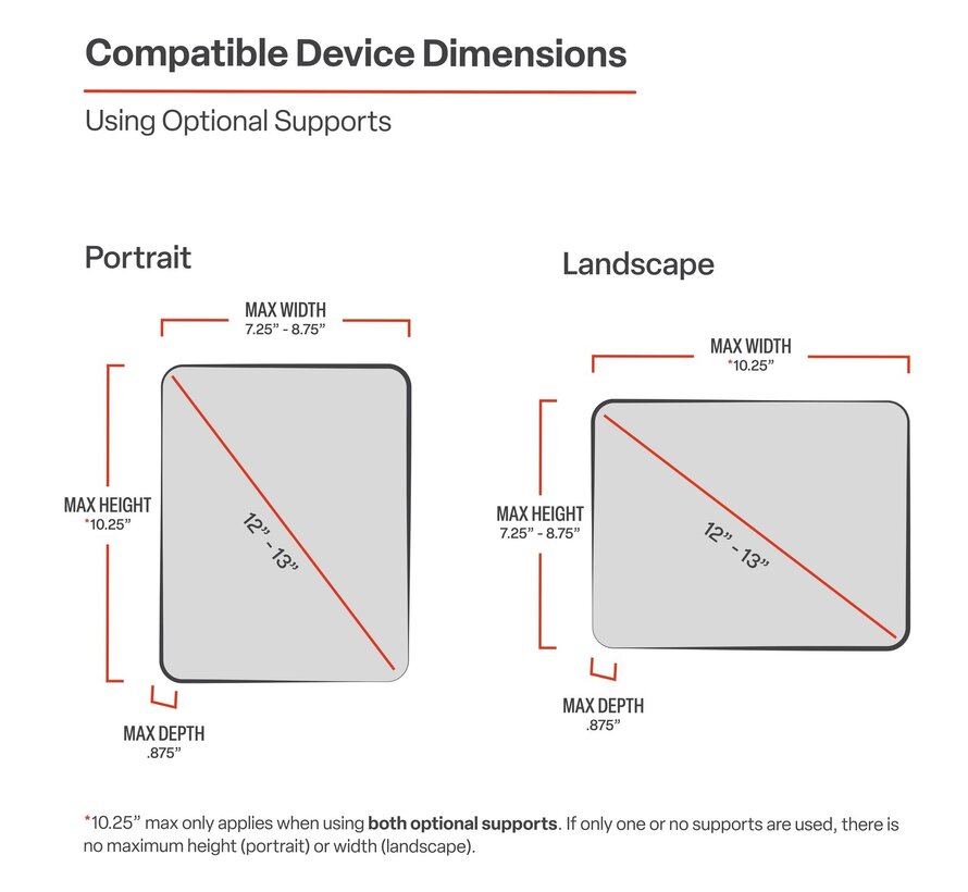 X-Grip 12-13 inch iPad Pro Tablet Houder