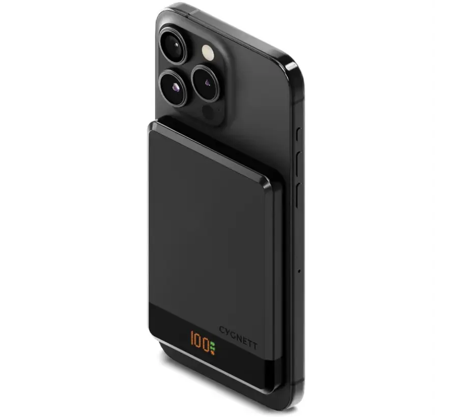 MagSlim 5.000mAh Powerbank MagSafe geschikt!