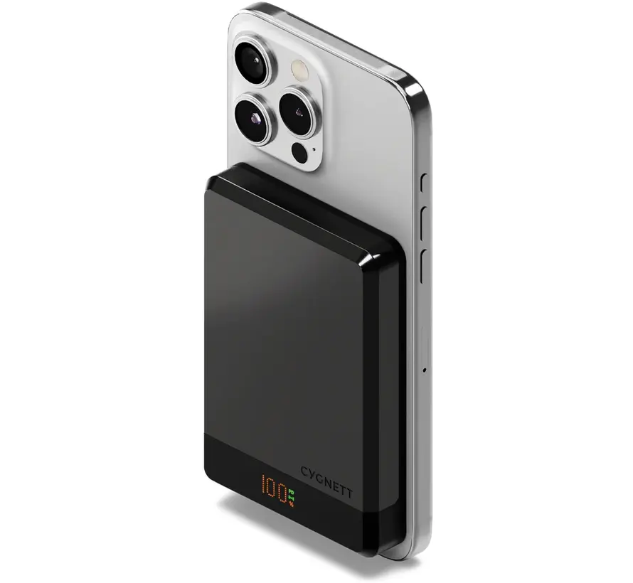 MagSlim 10.000mAh Powerbank MagSafe geschikt!