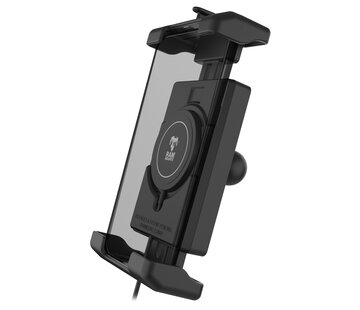 RAM Mount Quick-Grip™ Pro XL Telefoonhouder met Qi2 15W Draadloze Oplader