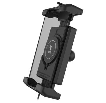 RAM Mount Quick-Grip™ Pro XL Telefoonhouder met Qi2 15W Draadloze Oplader