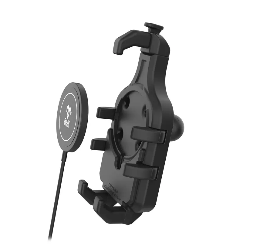 Quick-Grip™ Pro Qi2 15W Waterdichte Motor Telefoonhouder met U-Beugel