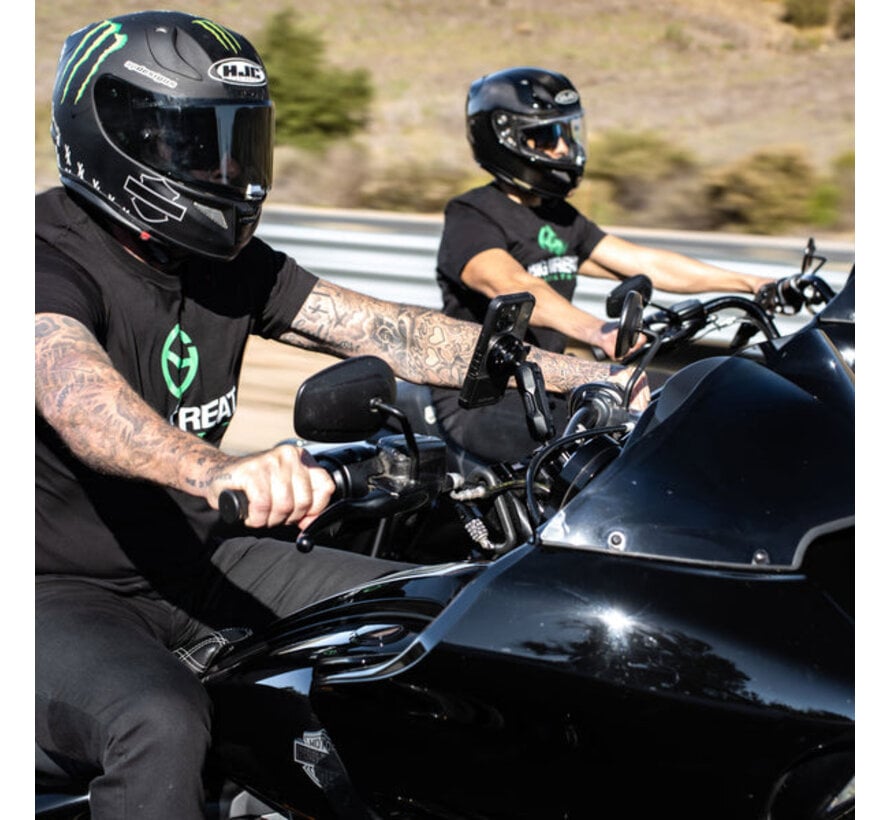 Pro Ball motorfiets stuur telefoonhouder + Rokform motor draadloze oplader met trillingsdemper