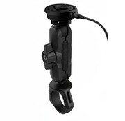 Rokform Pro Ball motorfiets stuur telefoonhouder + Rokform motor draadloze oplader met trillingsdemper