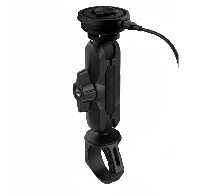 Pro Ball motorfiets stuur telefoonhouder + Rokform motor draadloze oplader met trillingsdemper