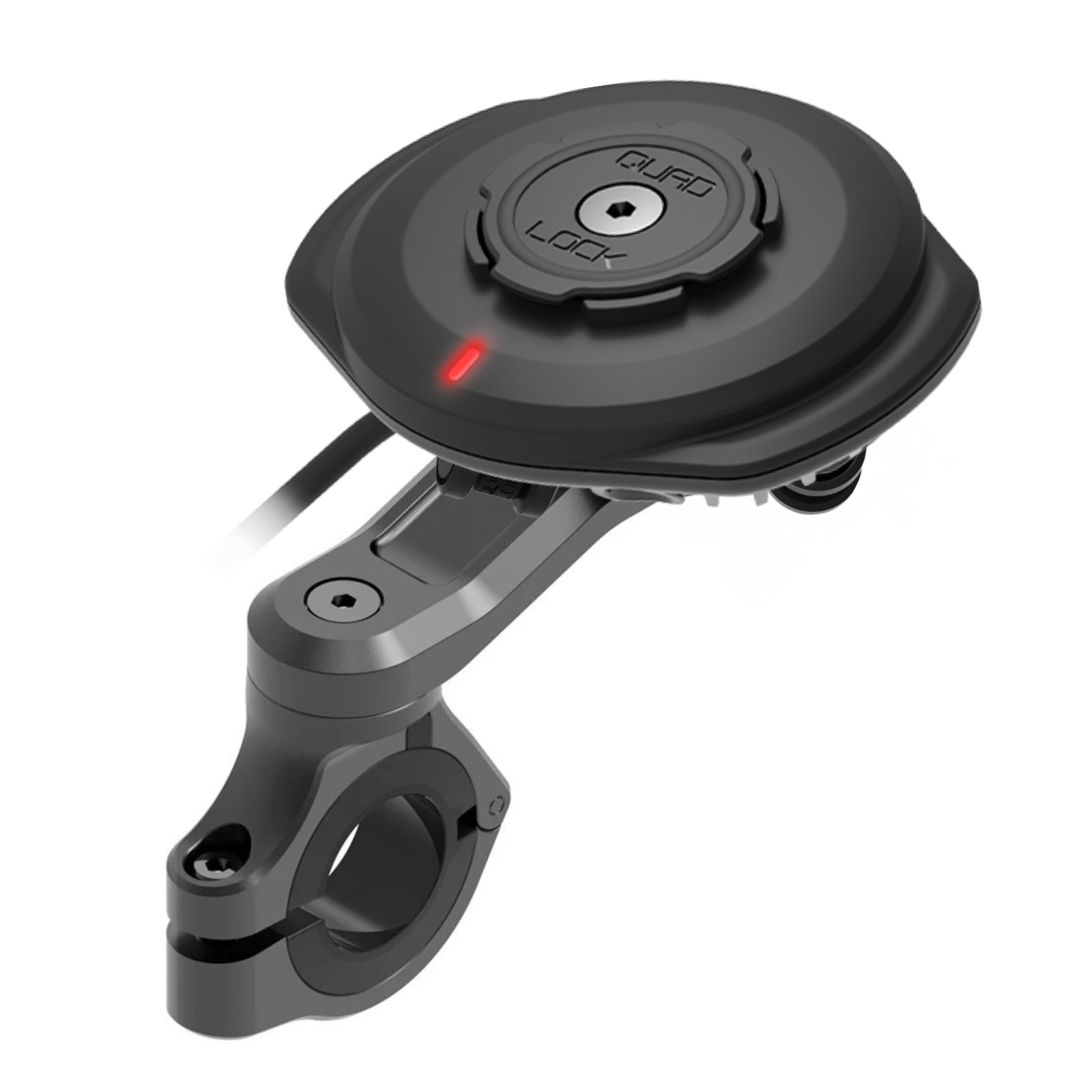 Quad Lock Motor Stuurstang Mount Pro + 12V-24V Waterproof Wireless Charging Head + Vibration Dampener