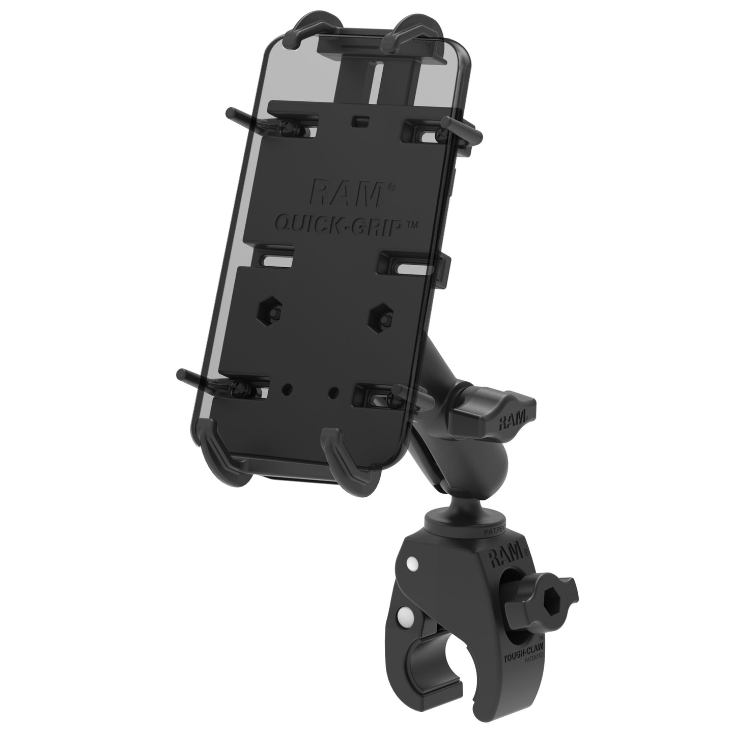 RAM Mount Quick-Grip™ XL telefoonhouder met kleine Tough-Claw™ basis