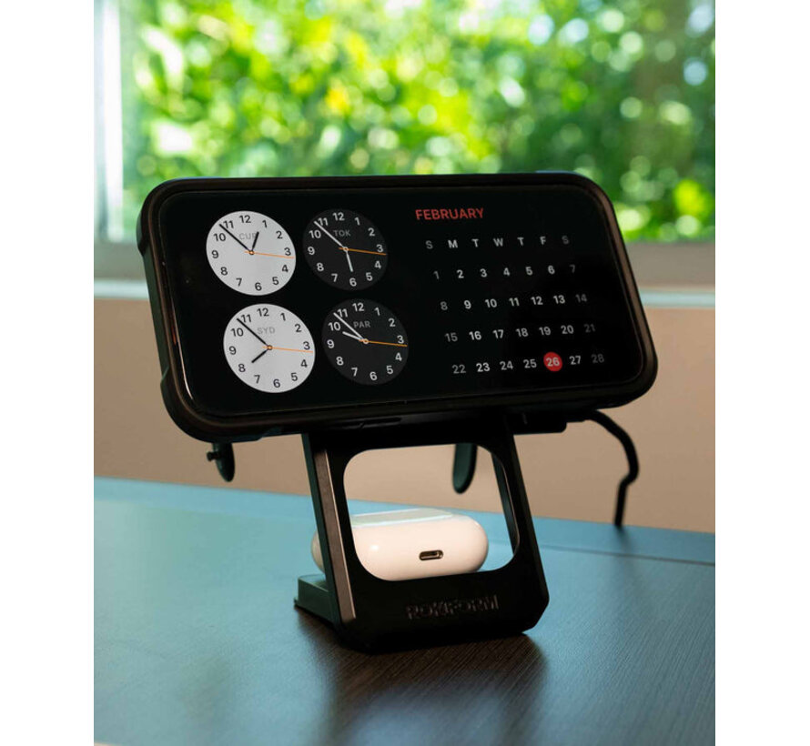 3-in-1 opvouwbare draadloze oplaadstandaard