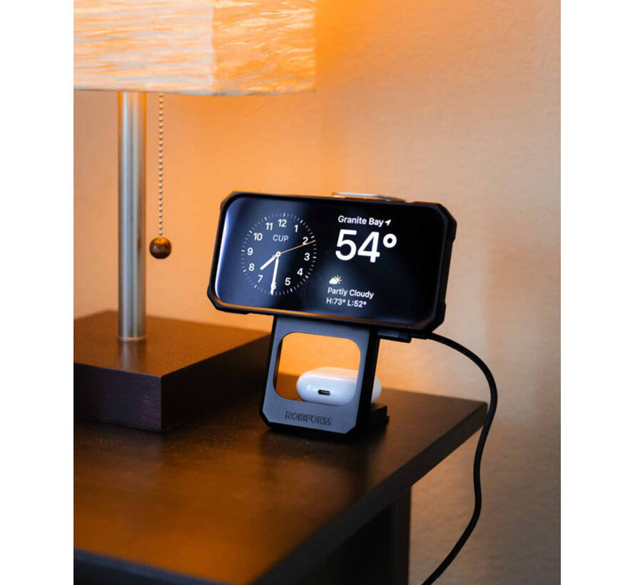 3-in-1 opvouwbare draadloze oplaadstandaard